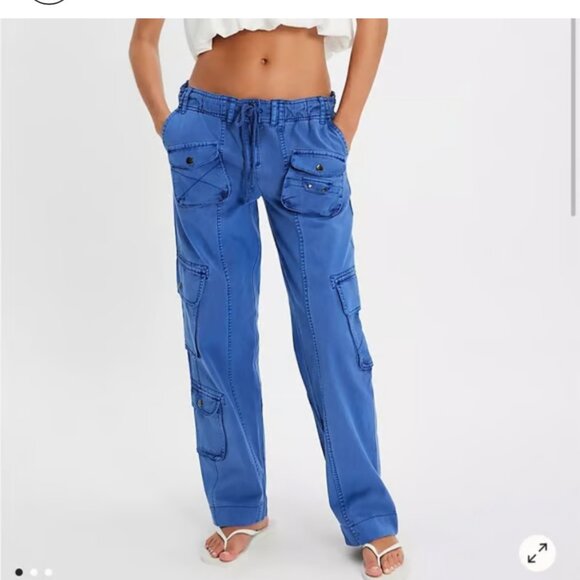 new FREE PEOPLE we the free tahiti cargo pants xs - Picture 2 of 2